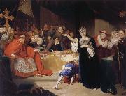 George Henry Harlow The Court for the Trial of Queen Katharine Spain oil painting artist